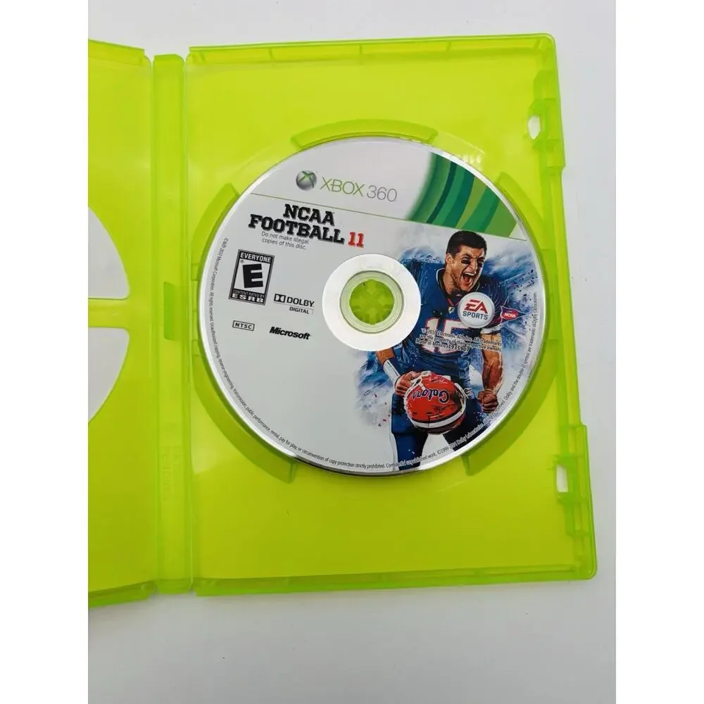 NCAA Football 11 (Microsoft Xbox 360, 2010) CIB Tested Working VG Cond Complete